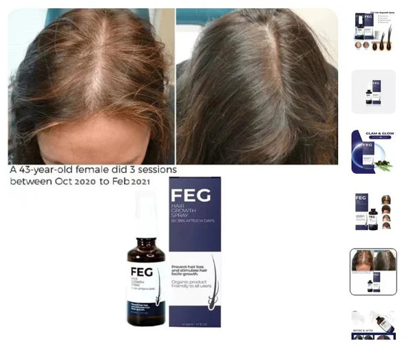 FEG Plus Hair Growth Treatment Oil Hair Spray,Serum,Hair Enhancing Formula