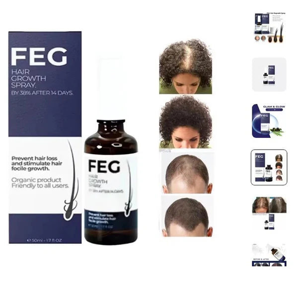 FEG Plus Hair Growth Treatment Oil Hair Spray,Serum,Hair Enhancing Formula