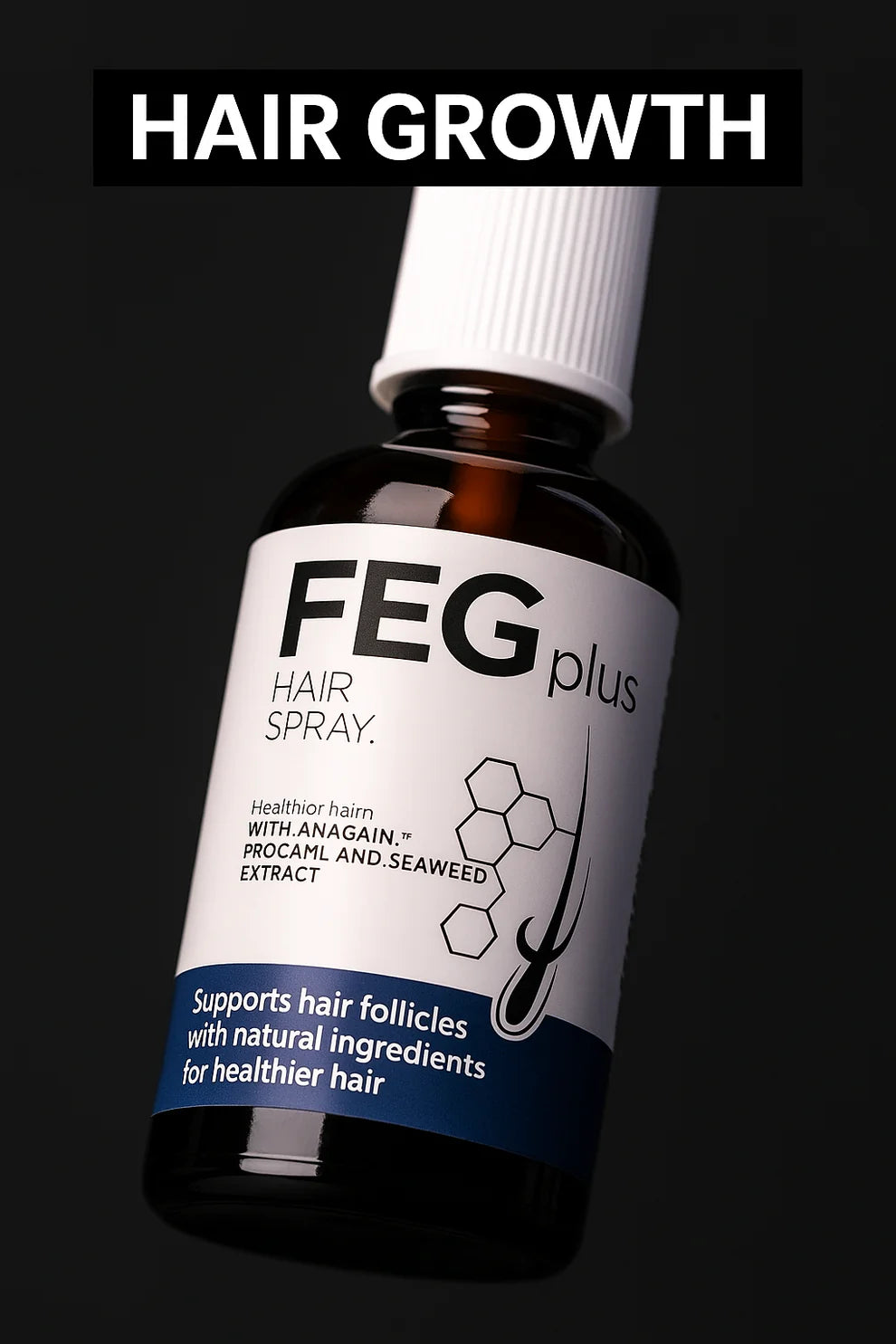 FEG Plus Hair Growth Treatment Oil Hair Spray,Serum,Hair Enhancing Formula